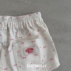 【 ellymolly / 予約 】Elly ribbon shorts