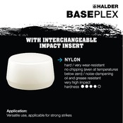 ロームヘルド・ハルダー ハルダー ベースプレックス・ハンマー (コンビ) 径25 ドイツ製