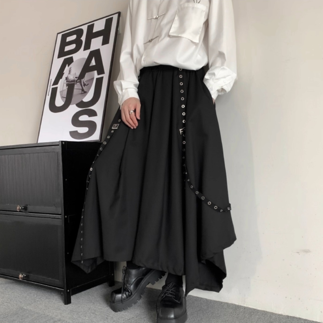 Asymmetric Layer Wide Pants / M–5XL　TB2626・画像5