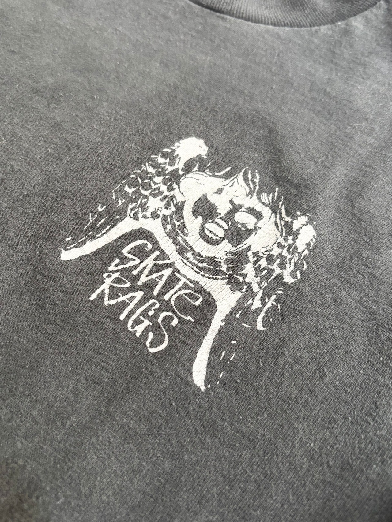 80〜90s SKATE RAGS L/S Tee MADE IN USA Size M