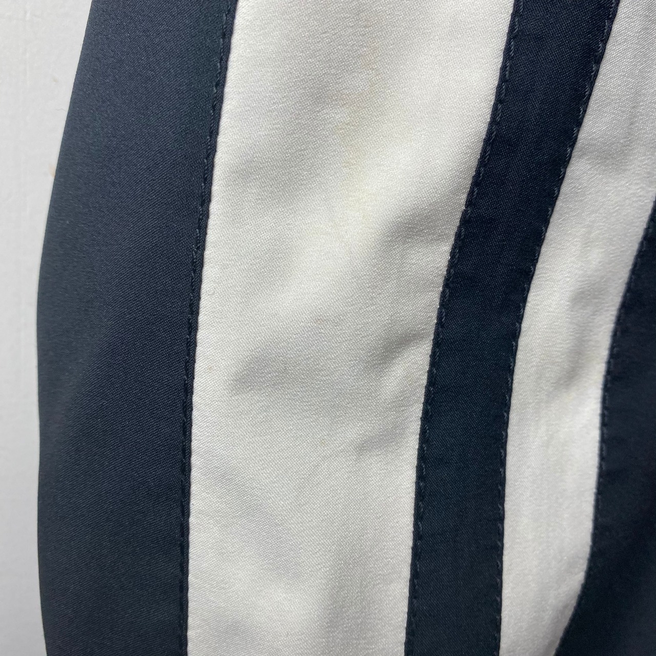 PRADA asymmetrical line design black nylon jacket