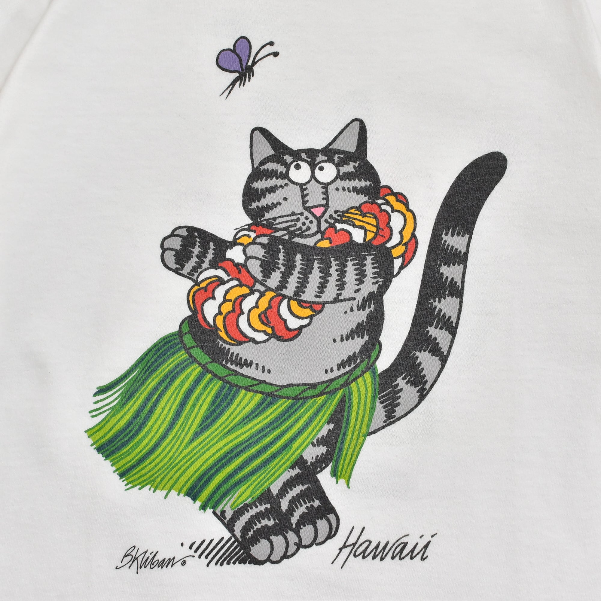 00s crazy shirts Kliban cat print T-shirt | 古着屋 grin days