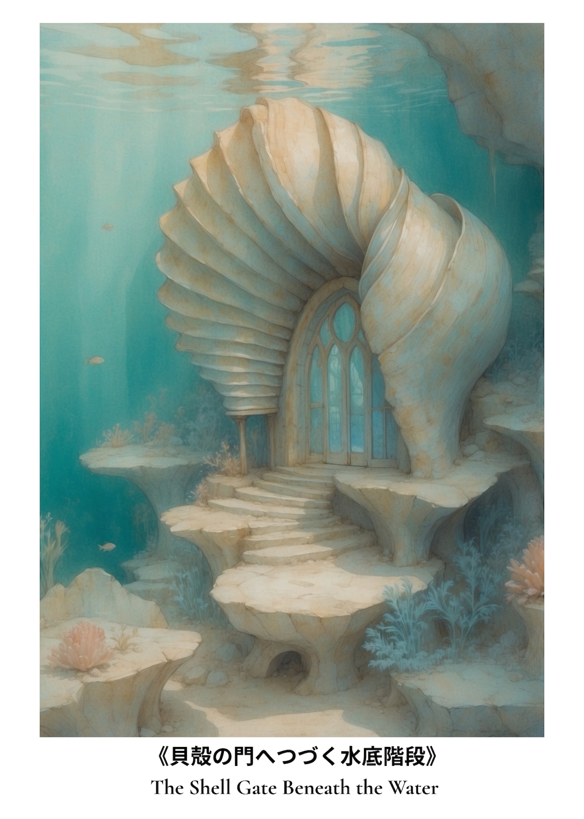 Shell Gate Warri 《貝殻の門へつづく水底階段》ポスター&壁紙+motionセット “The Shell Gate Beneath the Water ...
