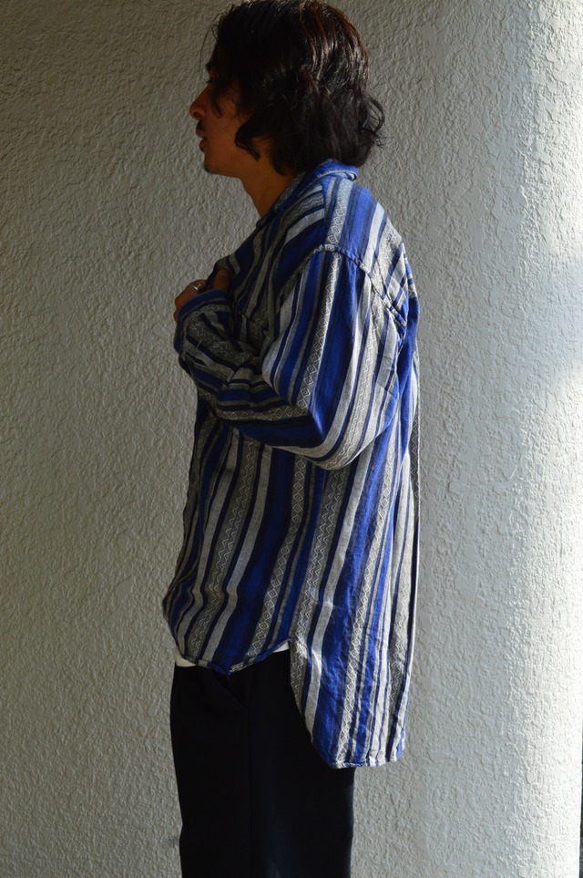 Bulgarian Army 50s reproduction sleeping shirts Dyed Black ブルガリア軍 1950復刻モデル スリーピングシャツ 黒染め euro military