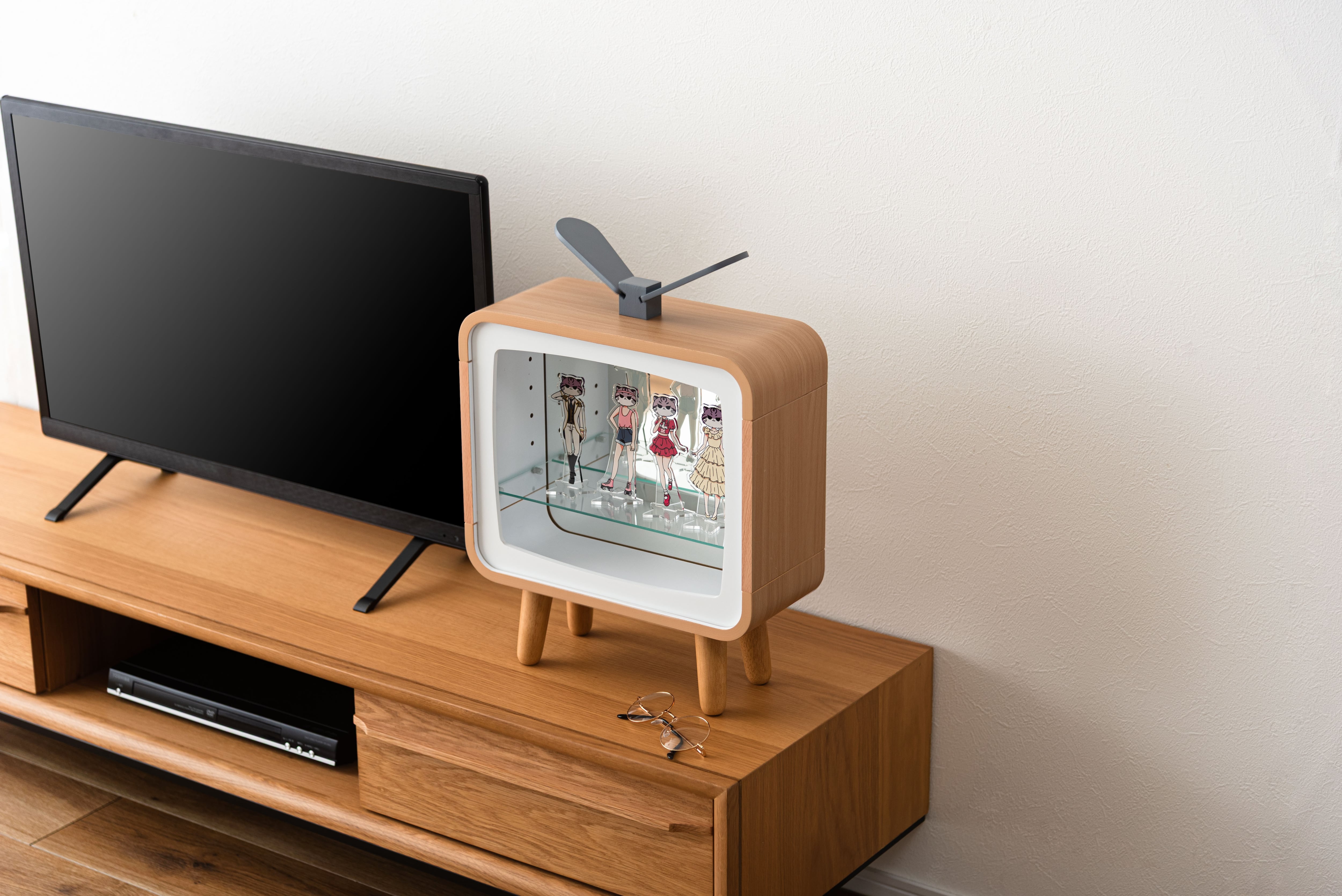 推し活専用家具】レトロテレビラック【メーカー直送・送料込み