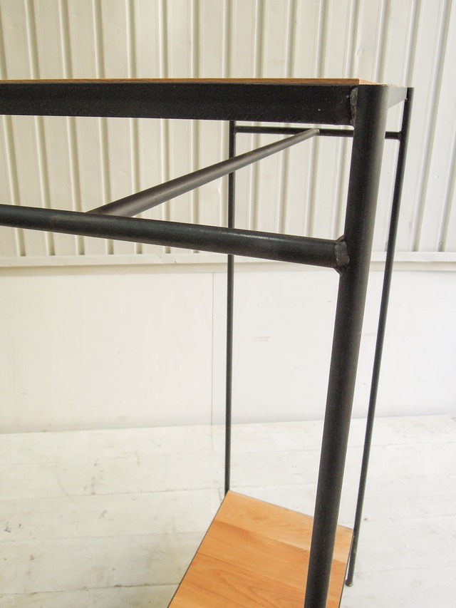 アイアンハンガーラック アイアン家具×ホワイトオーク (アパレルショップ向け店舗什器)W1000✕H1500