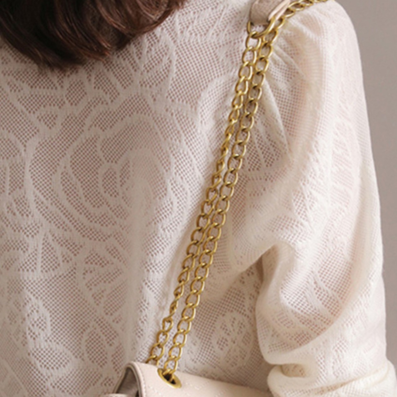 メッシュVネックニットカーディガン W00910