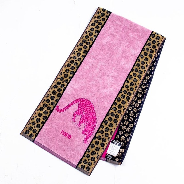 タオル　横浜ナナ　湘南ナナ　NANA　スポーツタオル　ジャガー柄　ベージュクロ　nn-spt245