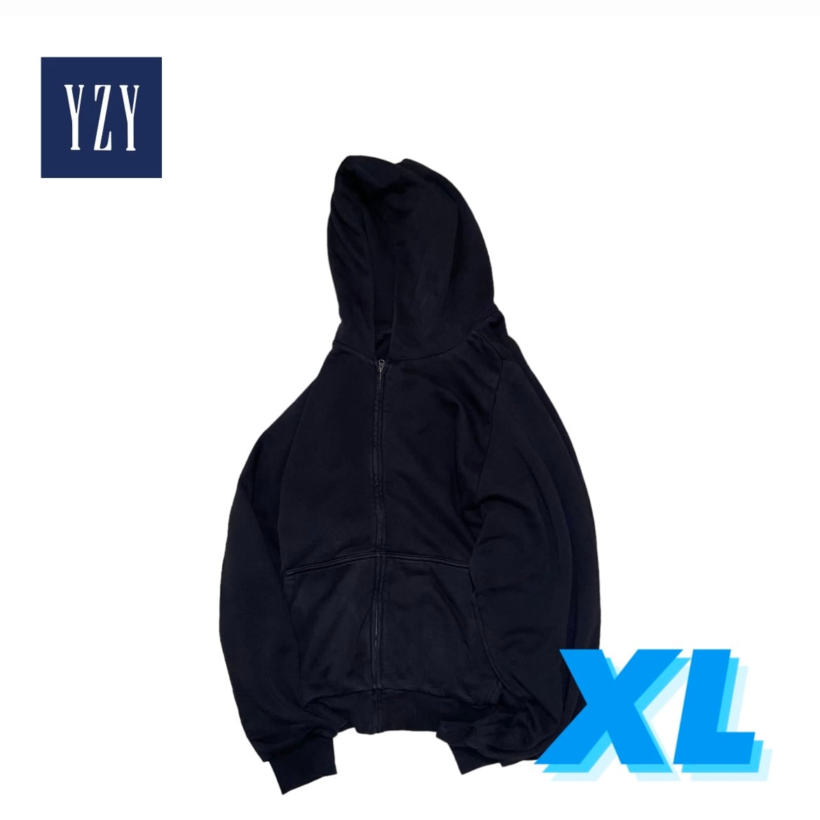 BLACK4 size XL】 2022s Yeezy×GAP doubleface zip up sweat hoodie