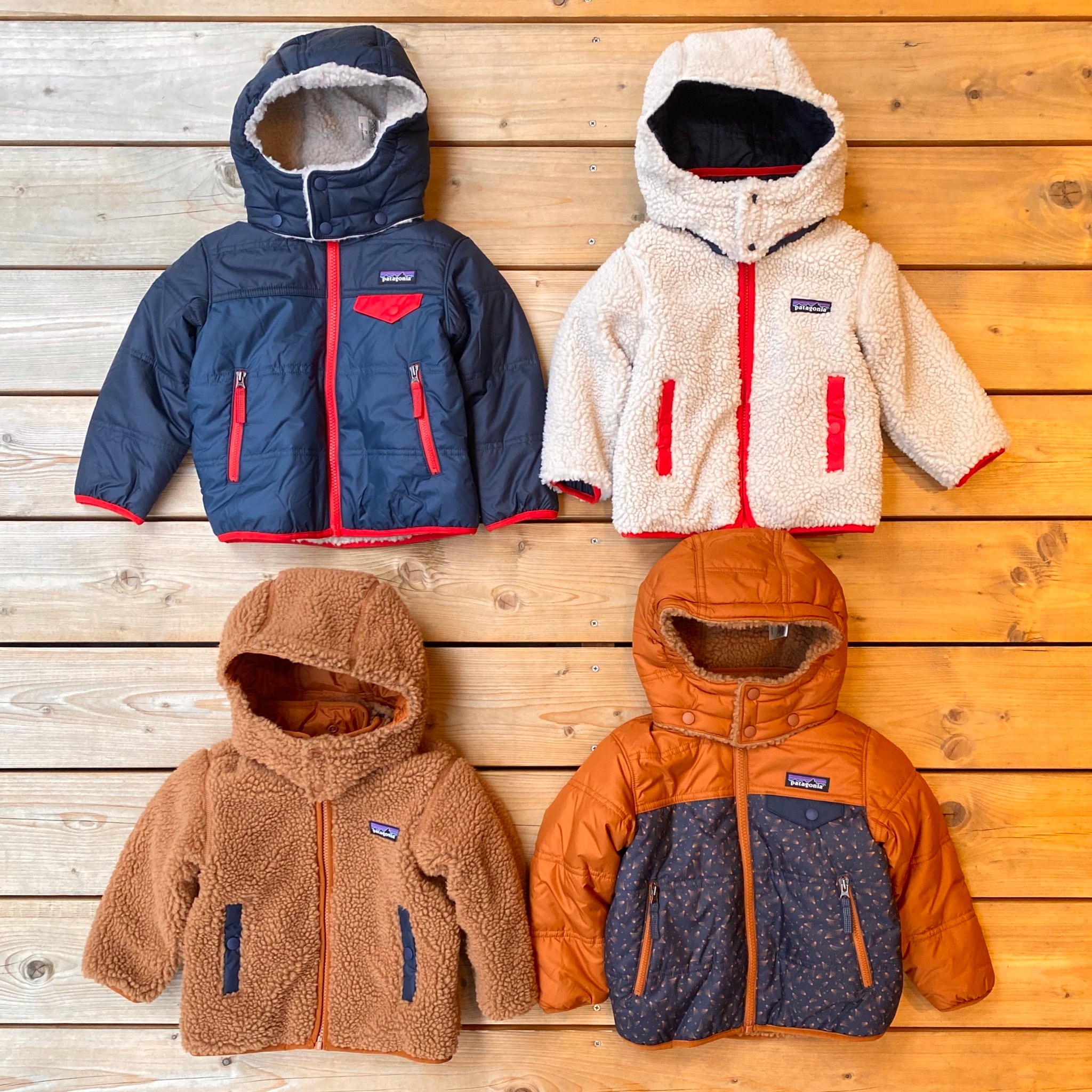 Patagonia リバーシブル トリプルズ・フーディ 6～12M