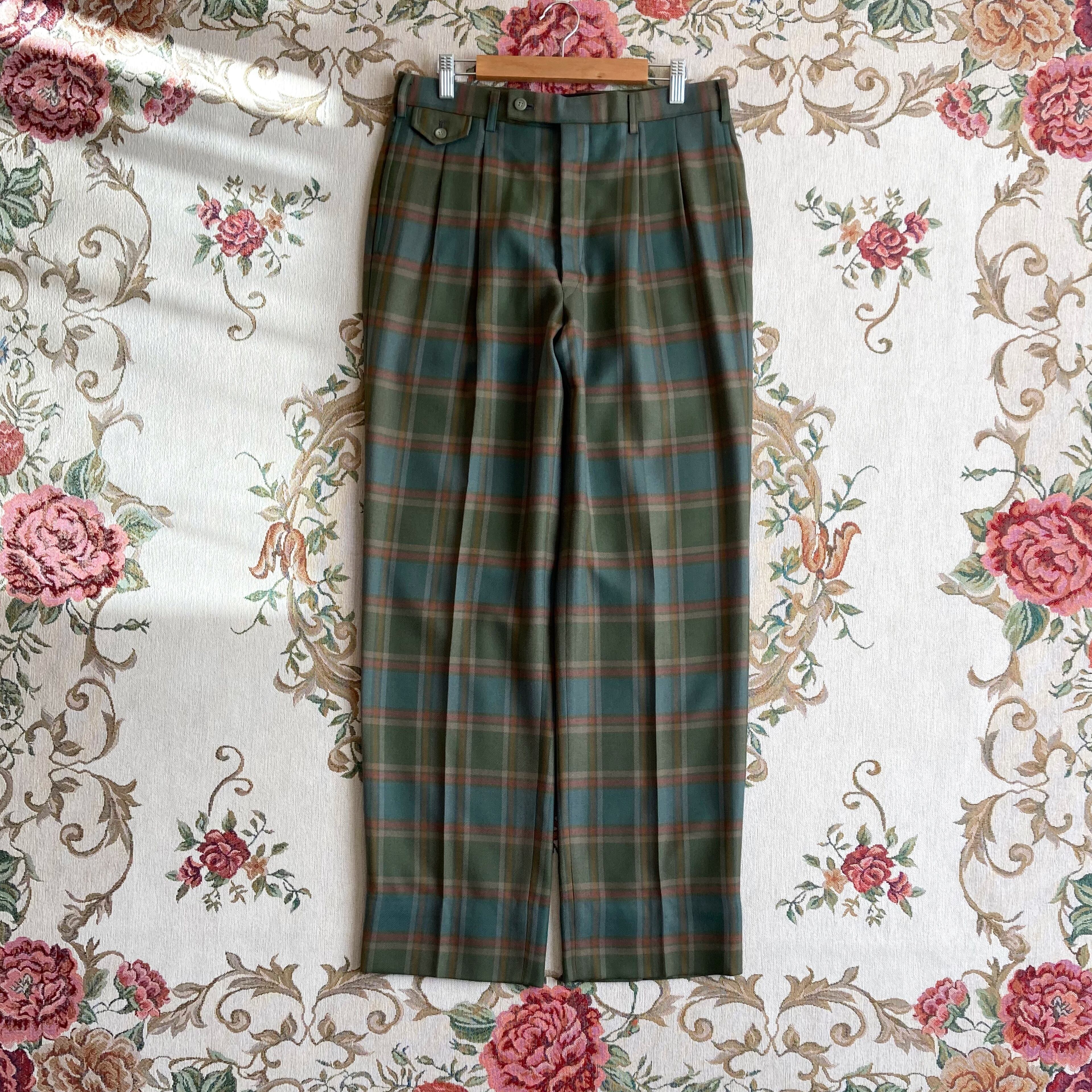 JAPAN vintage check pants