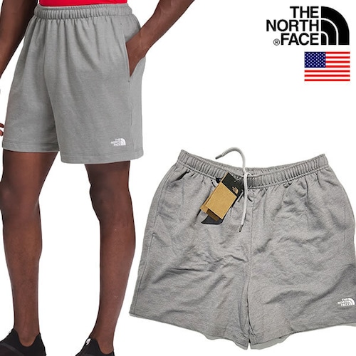 The North Face SIMPLE LOGO FLEECE SHORT ノースフェイス USAモデル メンズ シンプル ロゴ フリース ショーツ【9600970042-grey】