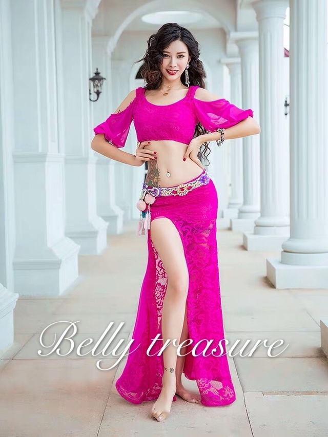 ベリーダンス レッスンウェア トップス スカート2カラー Wzqwd02 ベリートレジャー ベリーダンス レッスンウェア トップス スカート2カラー Wzqwd02 ベリートレジャー