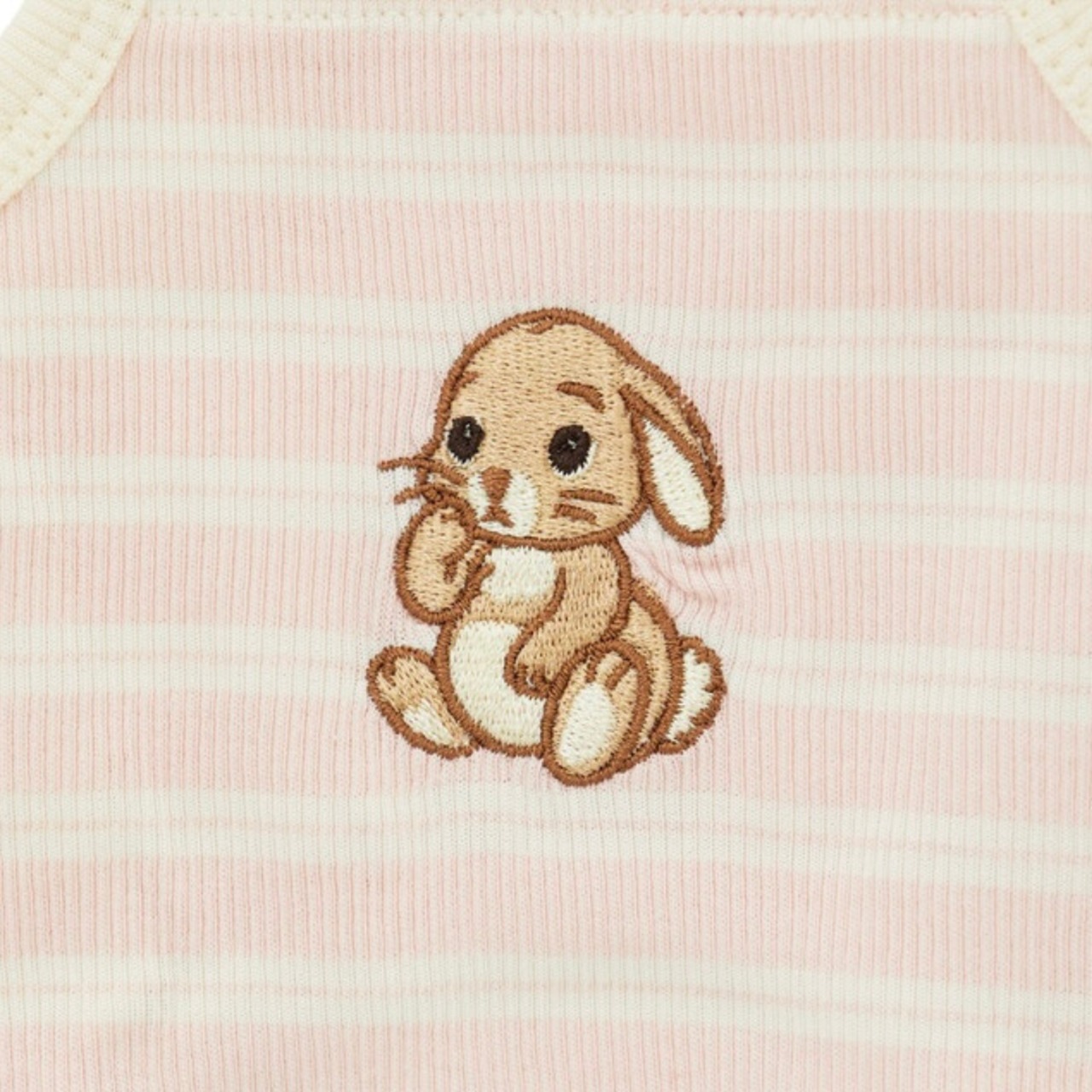 【予約】[ thesallyslaw ] Bunny Top｜Pink Milk Stripe - 12