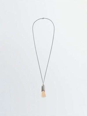 LEMAIRE　PERSONAL BRUSH NECKLACE　SILVER / BLOND　JW0081 LO036