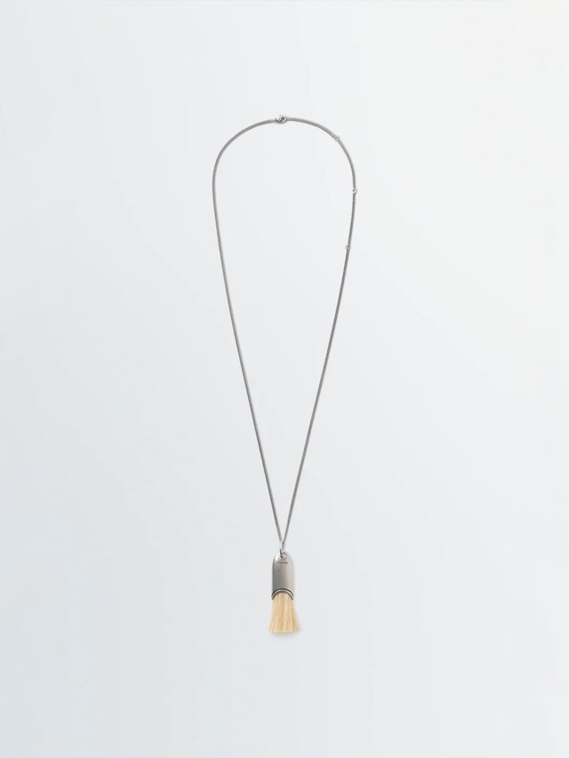 LEMAIRE　PERSONAL BRUSH NECKLACE　SILVER / BLOND　JW0081 LO036