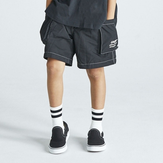 Generator Nylon Cargo Shorts【110-160cm】Black