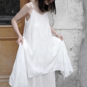 Frills Overlapped Camisole Dress / フリル オーバーラップ キャミソール ワンピース