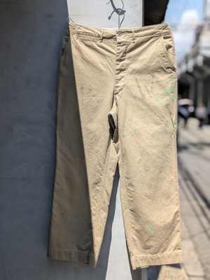 BOWWOW PW 41 KHAKI TROUSERS AGED