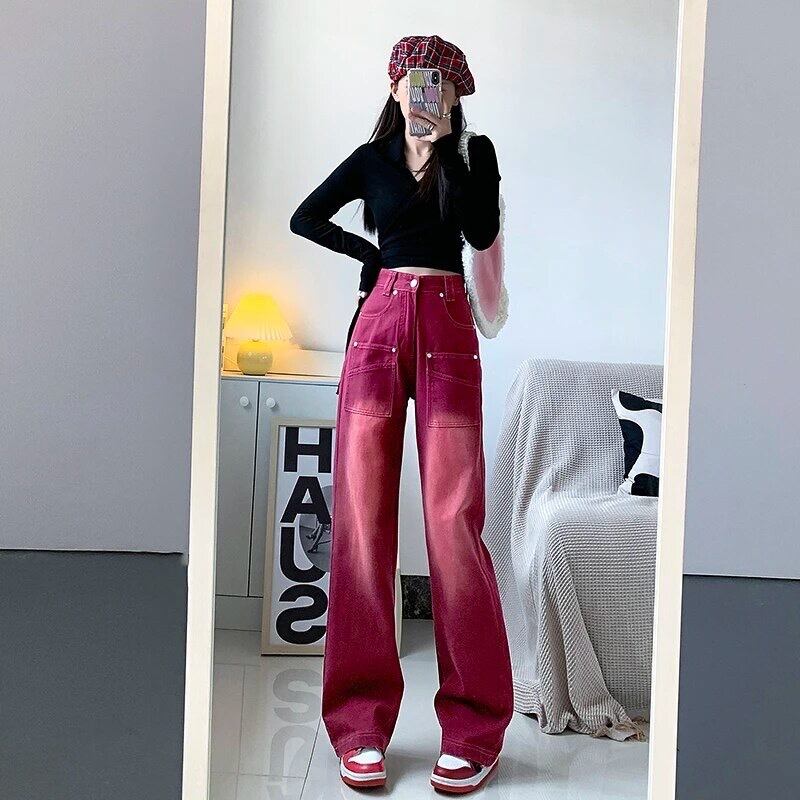 テム様　プリンジニレット服 ワインレッドストレートデニム FN143 | FFF CLUB