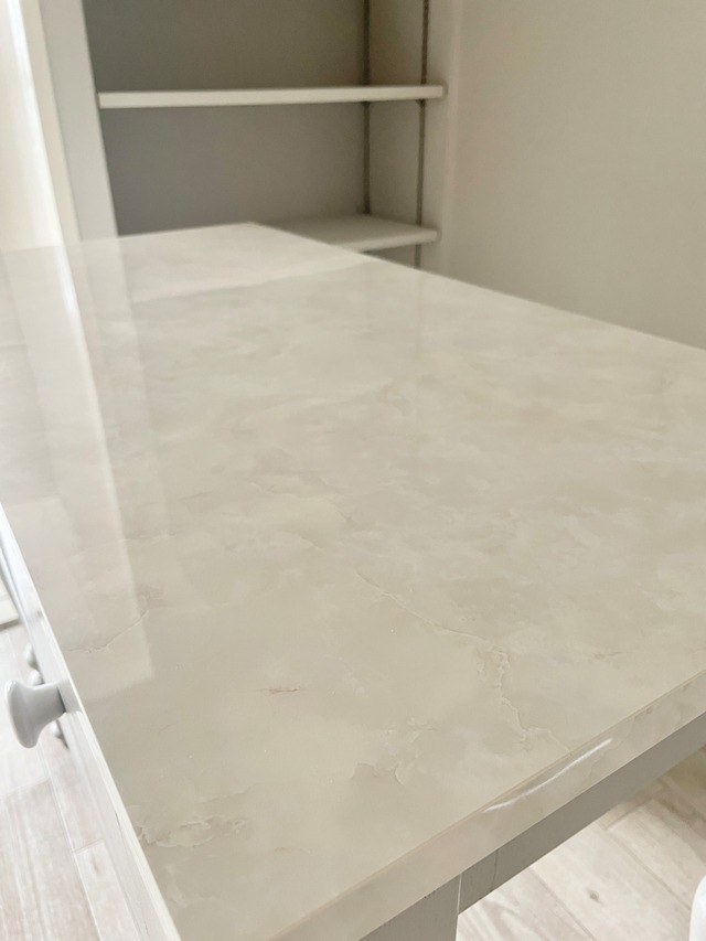 引出し付きネイルテーブル大理石900 (アンティーク調ネイルデスク) W920×D450 かわいいドレッサー