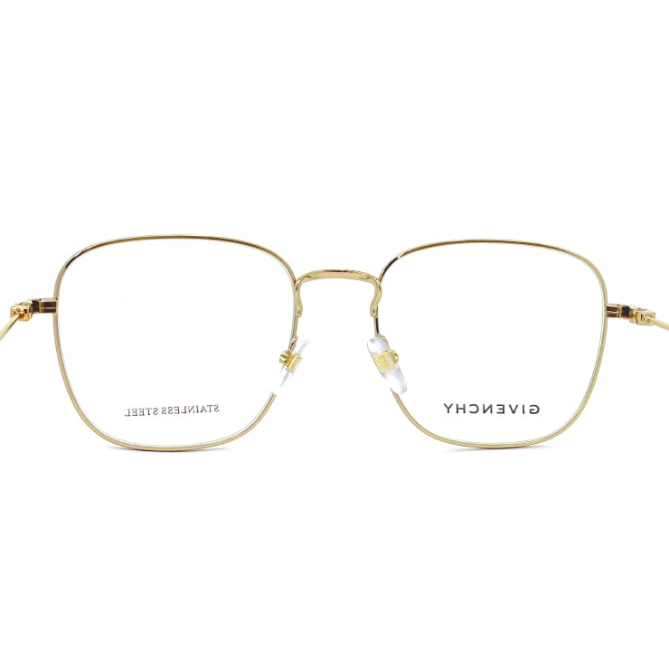 GIVENCHY メガネ ジバンシー 眼鏡 gv0140 2m2 ジバンシイ ジバンシィ レディース メンズ ユニセックス モデル おしゃれ メタル  ステンレススチール フレーム 大きめ レンズ スクエア 型 国内正規品