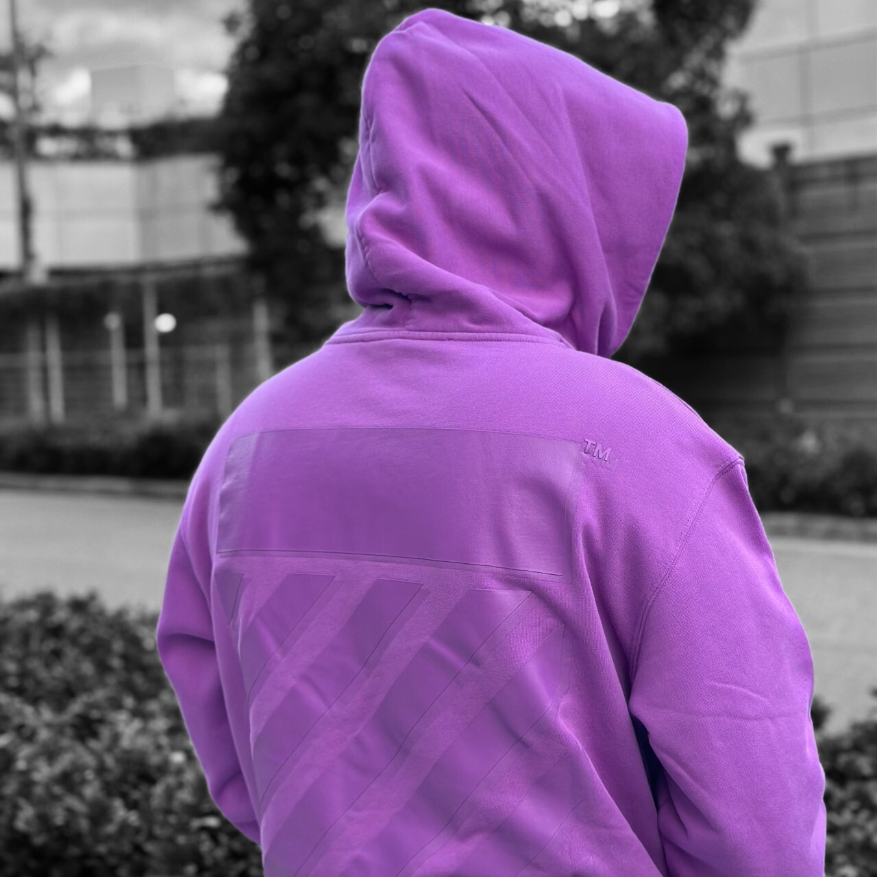 【OFF-WHITE】DIAG TAB SLIM HOODIE(ORCHID) - 13