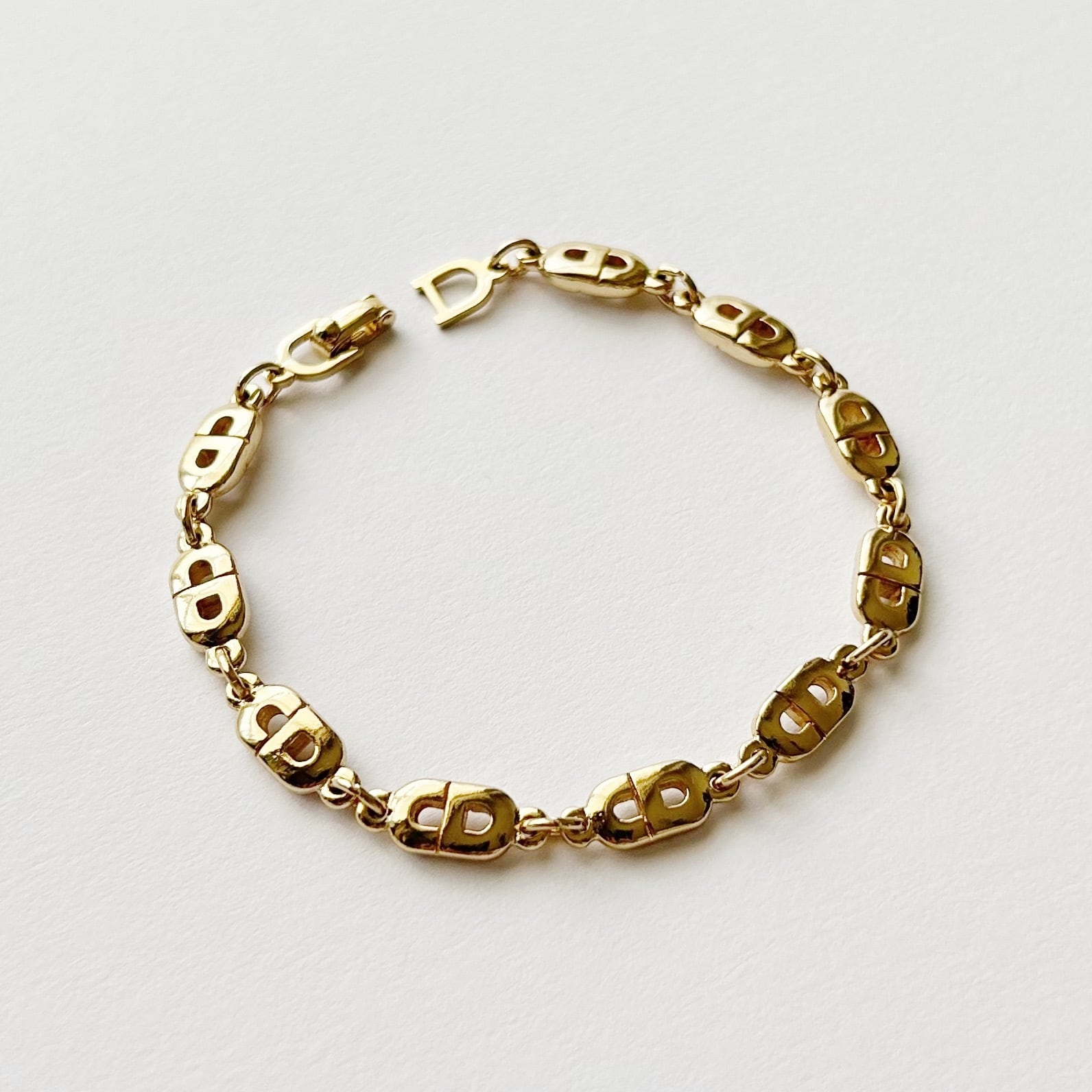 B8053】Christian Dior logo bracelet/クリスチャンディオール
