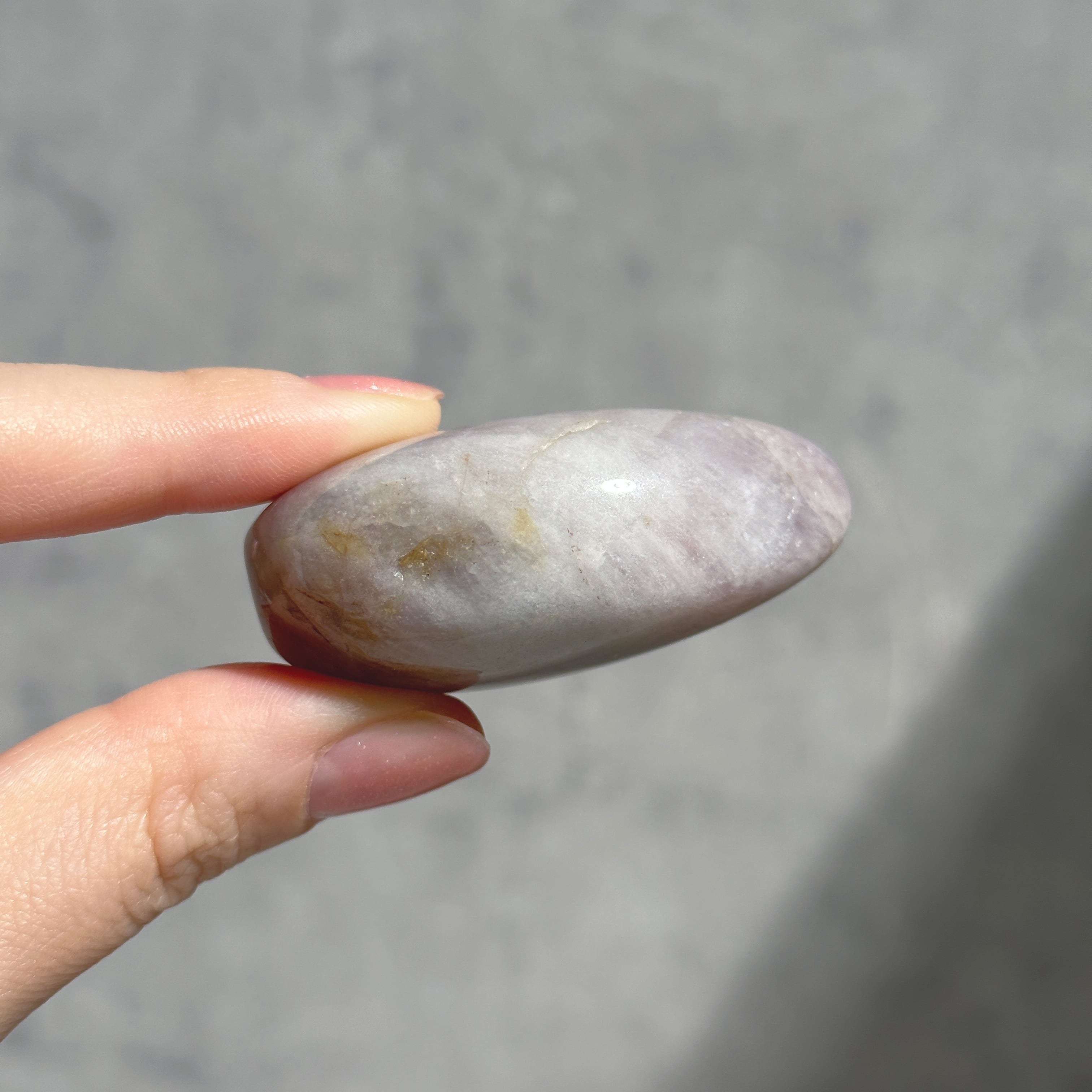パープルローズクォーツ パームストーン24◇Purple Rose Quartz