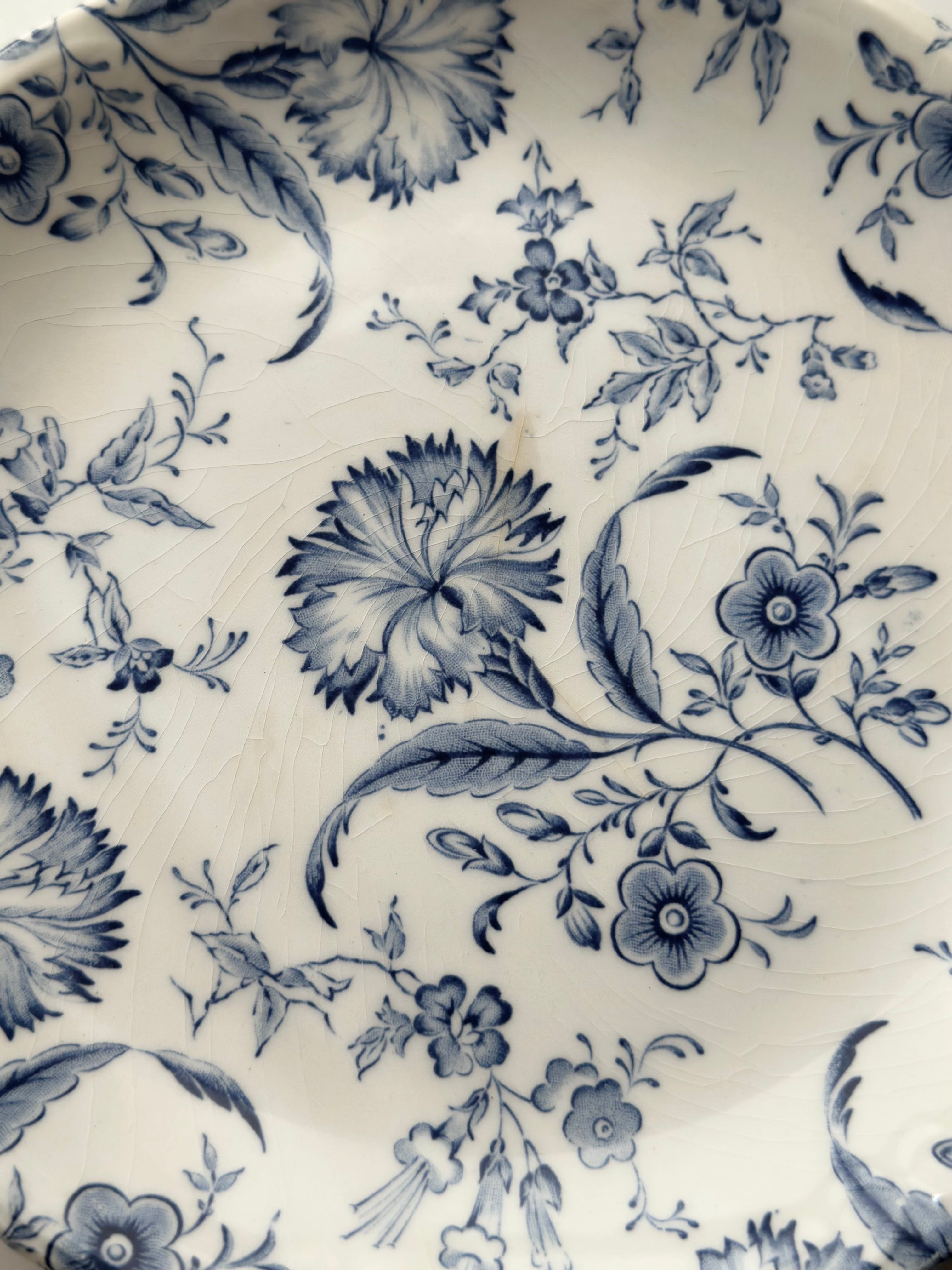 Gien ジアン / “WILD FLOWER” 青の小花のデザートプレート e | VIRON