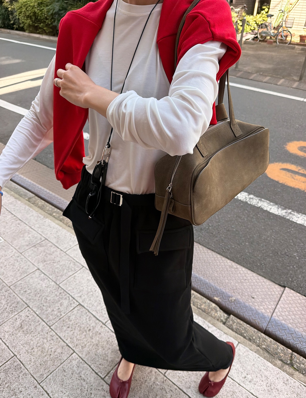 【新作5%OFF・3日間】★裏起毛★Buckle Sweat Skirt_2colors