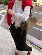 【新作5%OFF・3日間】★裏起毛★Buckle Sweat Skirt_2colors