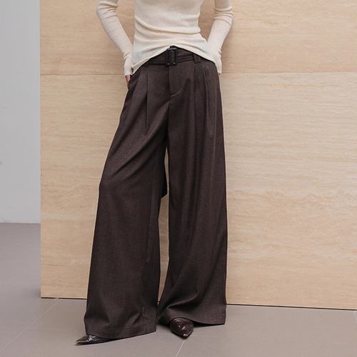 ウエストマークワイドレッグパンツ ・19960