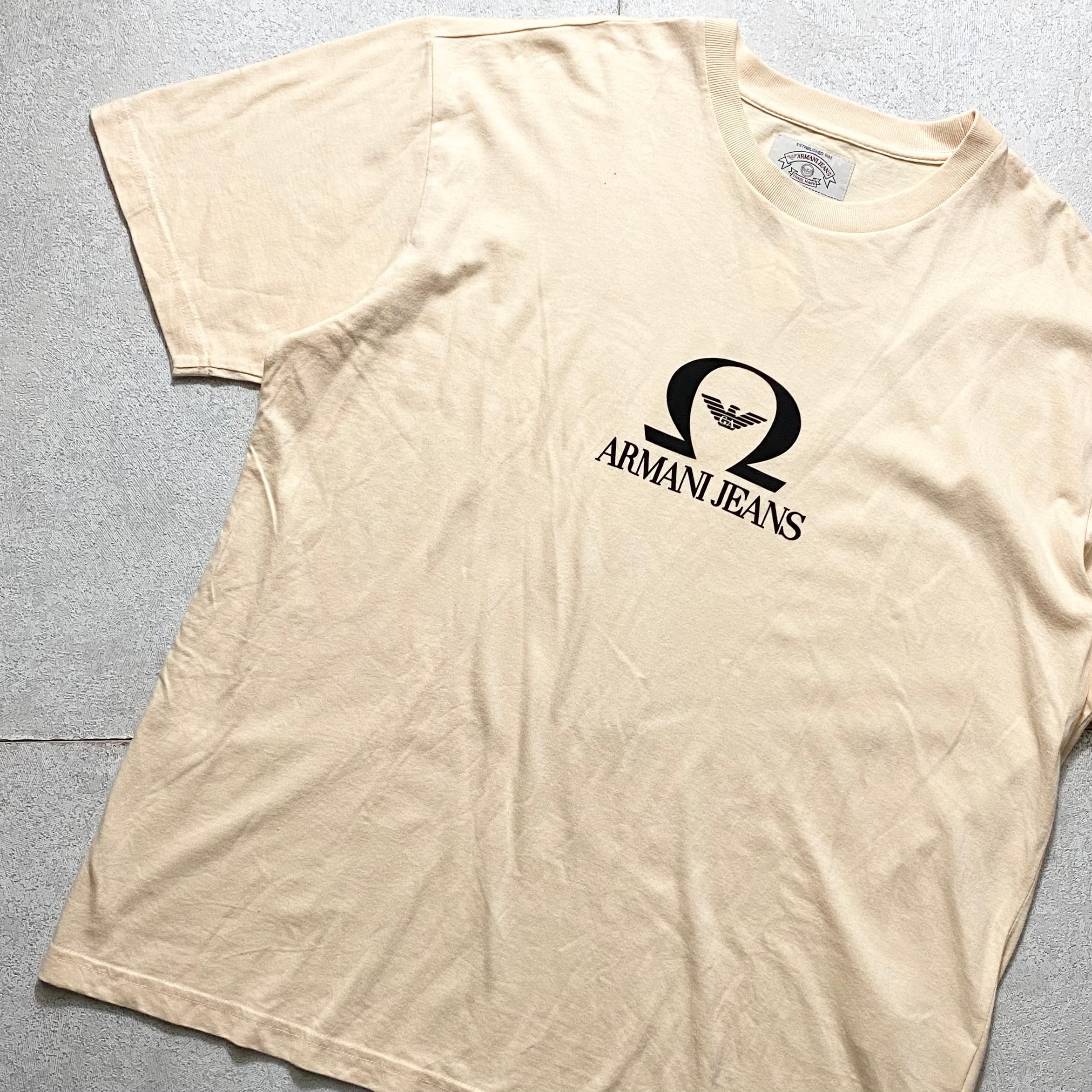 vintage ARMANI JEANS logo print cut and sewn | NOIR ONLINE