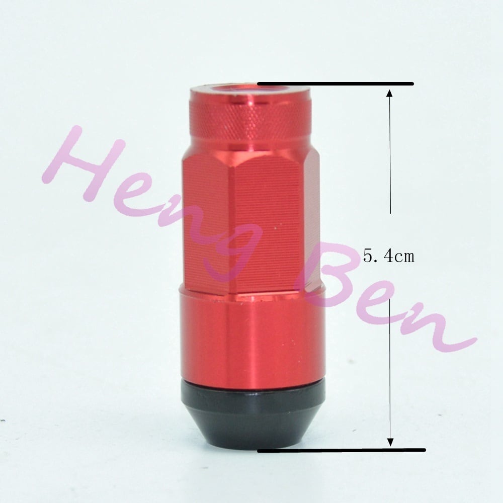 ハイエース用/P1.5/24個　袋ナット/スチール製　RED　赤　ホイールナット