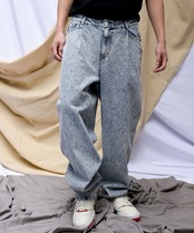 【#Re:room】VINTAGE TUCK WIDE DENIM［REP208］