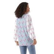 Women's Long-Sleeve Chiffon Blouse 4378