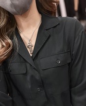 OPEN CROSS LARGE NECKLACE #2 with GODSIZE® I.D. TAG XL / オープンクロスラージ#2ネックレス ゴッドサイズ® I.D.タグXL