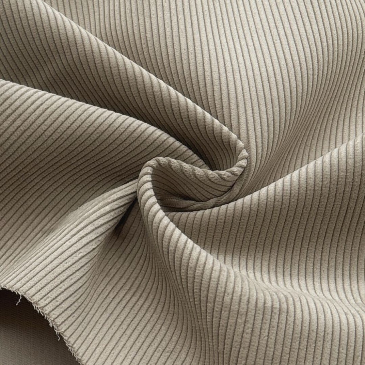 ★TC106◆2.5m◆ラスト一点◆綿100%太うねコーデュロイ生地◆ミストグレー系