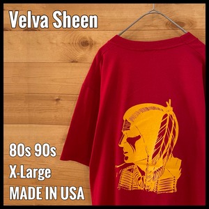 【Velva Sheen】80s 90s USA製 Tシャツ スクール 両面プリント バックプリント XL ビンテージ us古着