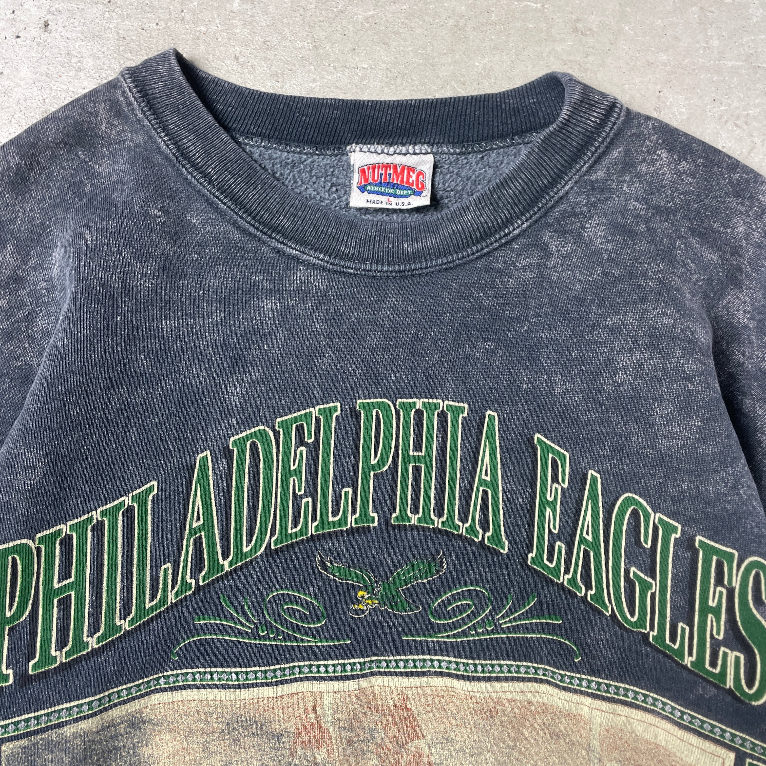 90s USA製 NFL Philadelphia Eagles スウェット L VTG 90's L Logo 7
