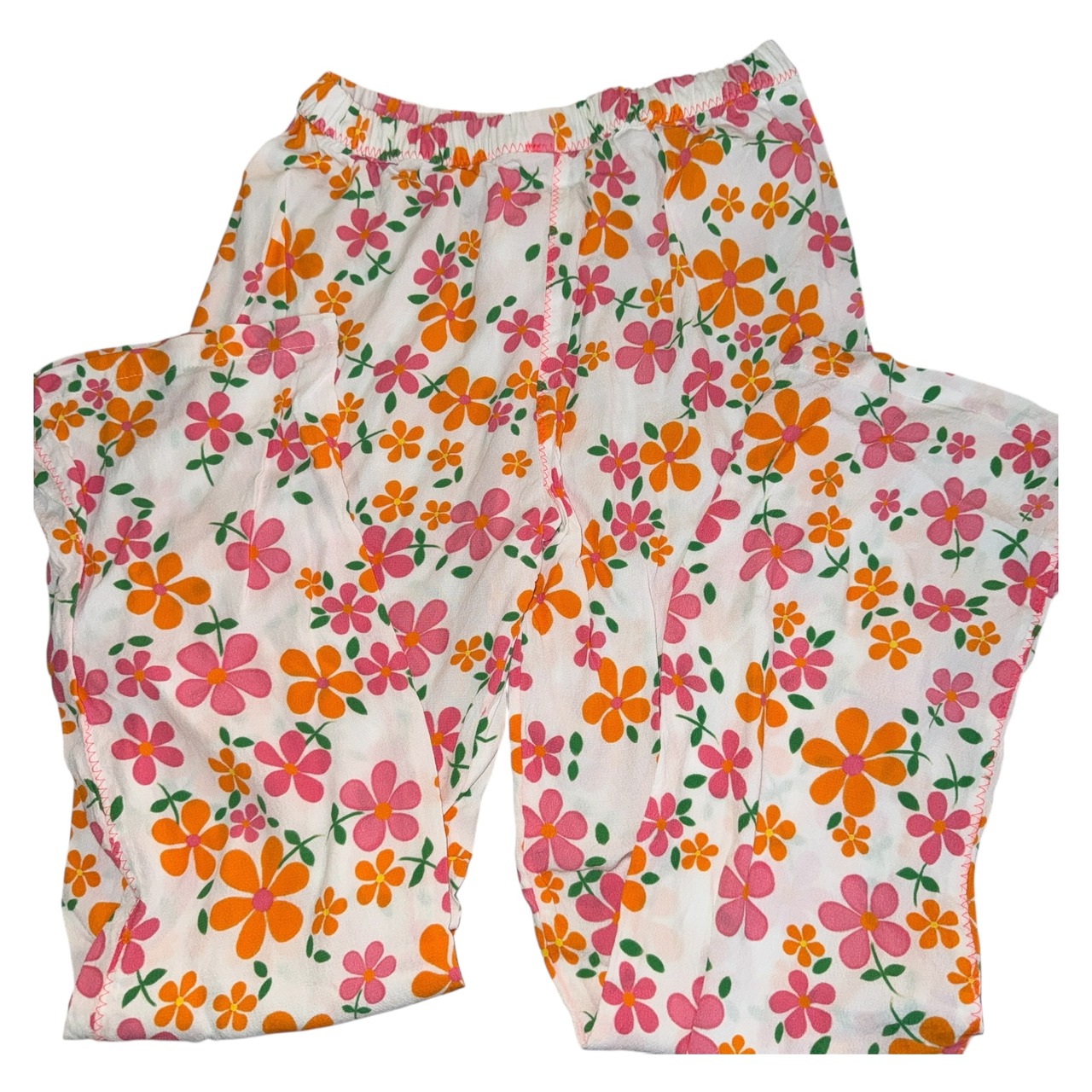 【ERL】イーアルエル フローラルプリント クレープトラウザーパンツ