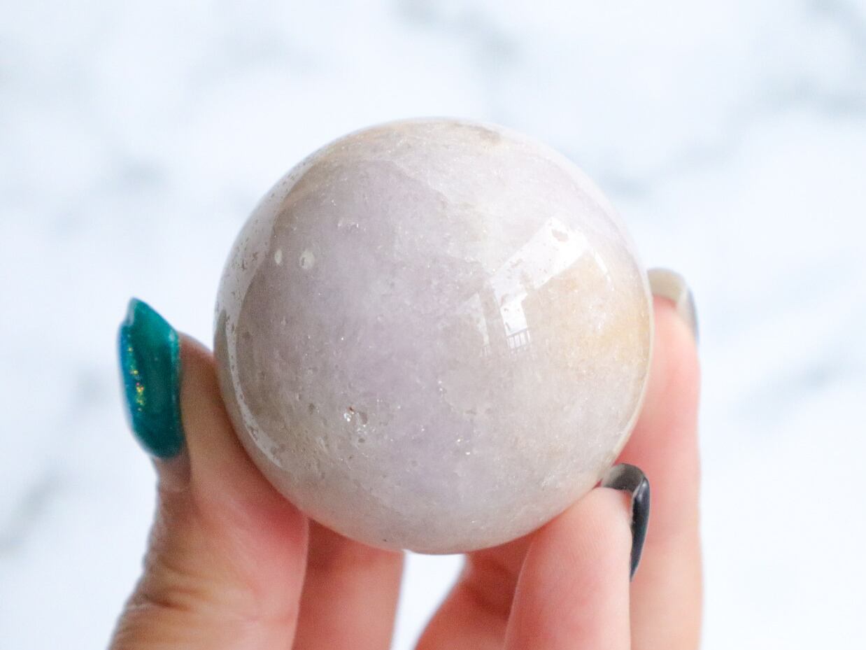 Star⭐Lavender Rose Quartz♡sphere | ☆Rami di Luce☆