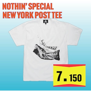 【SALE】NOTHIN' SPECIAL / NEW YORK POST TEE WHITE