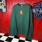 90s USA製 Disney Winnie the Pooh & Tigger 刺繍スウェット グリーン