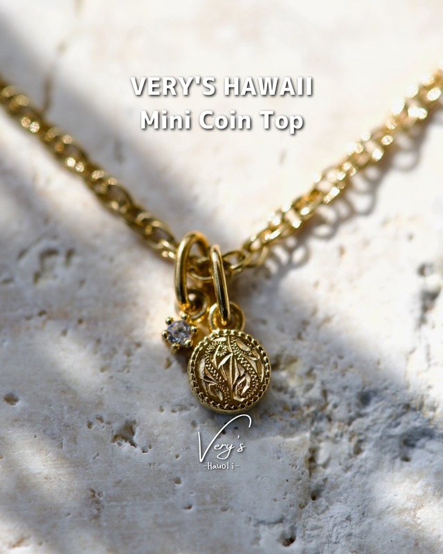 《刻印可能》 Mini Coin Cz Top 316L 【Very's Hawaii】