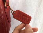 AMERICA 1990’s OLD COACH “Red Leather” Shoulder bag