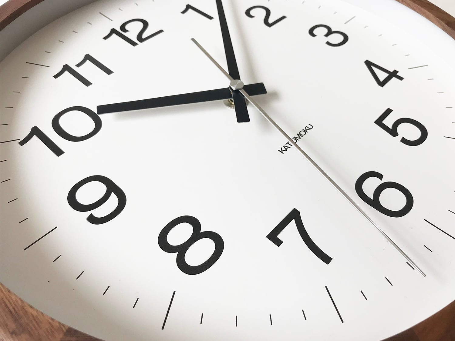 KATOMOKU muku clock 16 ウォールナット km-113WA 掛け時計 | 加藤木工
