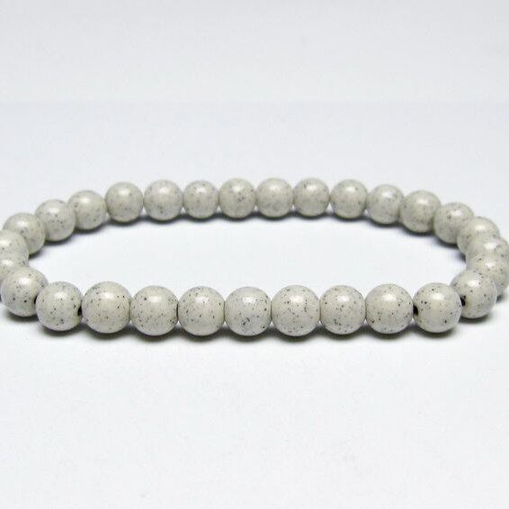 北投石 ブレスレット 6mm 一点物 メール便可 111-50348