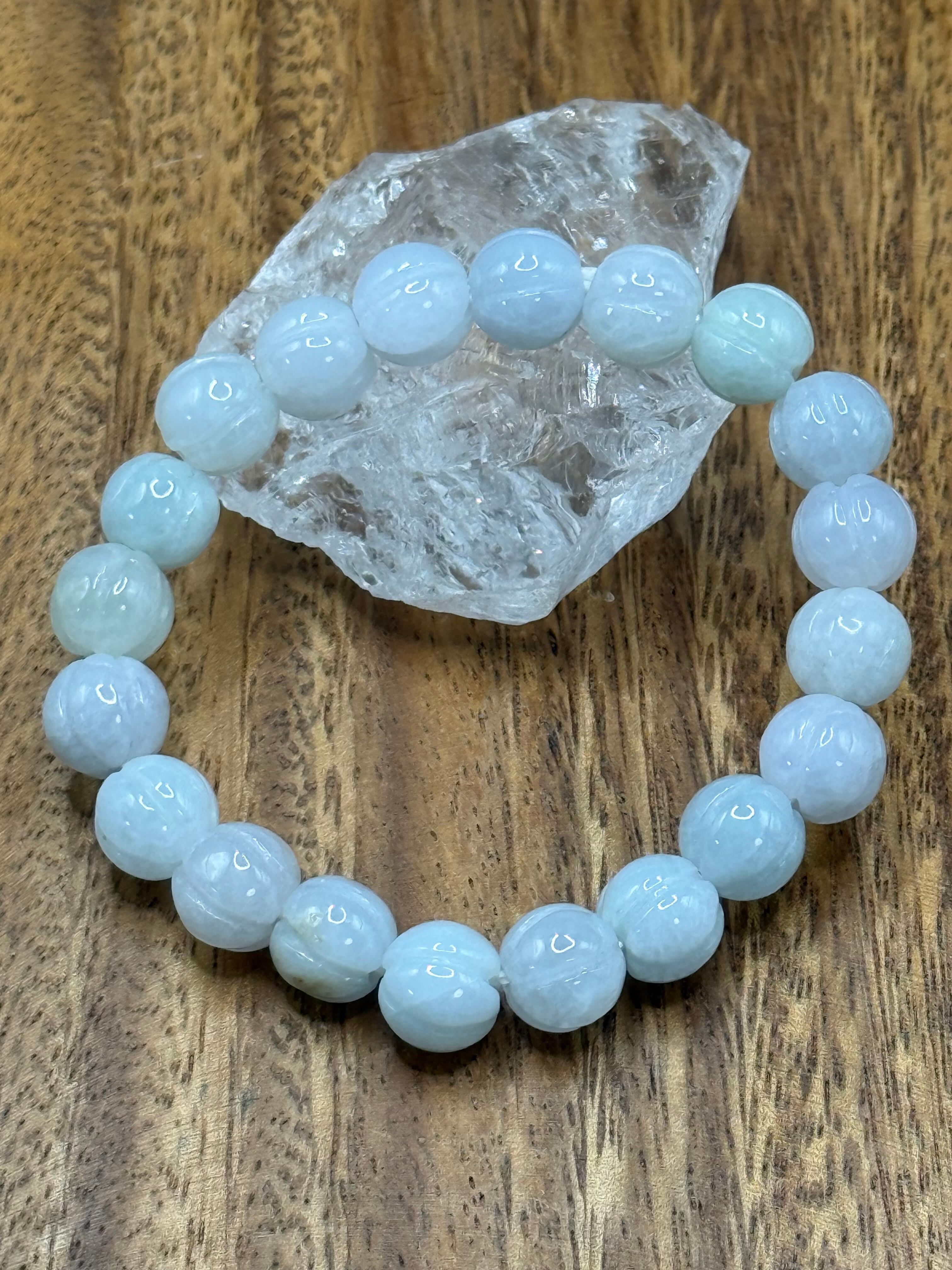 ミャンマー産翡翠 パンプキンカット 9mm前後